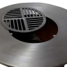 La grille centrale du brasero Le Couteau est amovible.
