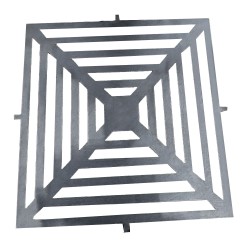 La grille de saisie de 40x40cm est en Acier Carbone.