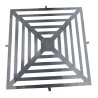 La grille de saisie de 40x40cm est en Acier Carbone.