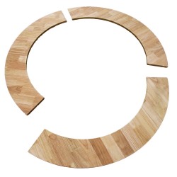 Le contour bois est composé de trois parties qui s'assemblent très facilement.