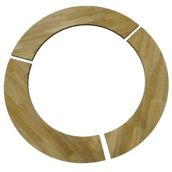 Le contour bois est composé de trois parties qui s'assemblent très facilement.