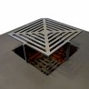Grille carrée pour brasero La Patelle en situation.
