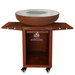 Le brasero plancha Medium Rond est livré en kit