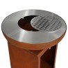 La grille centrale du brasero plancha est également en Inox pour un entretien facile et une grande durabilité.