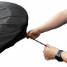 La charlotte de protection de la plancha s'installe en quelques secondes