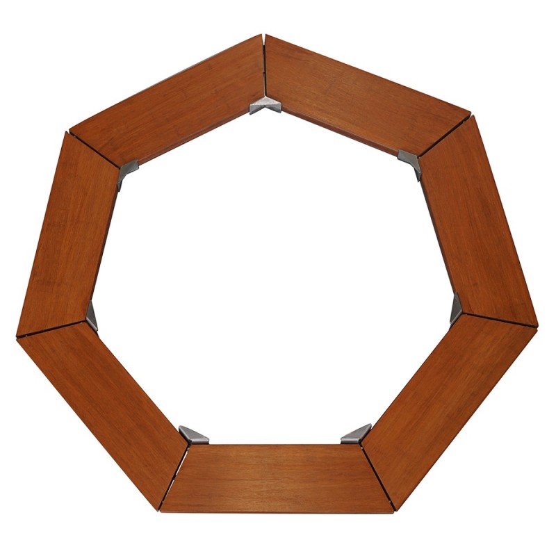 Contour en bois pour Brasero Medium Heptagonal.