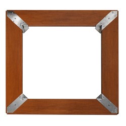 Contour en bois pour Brasero Medium Carré.