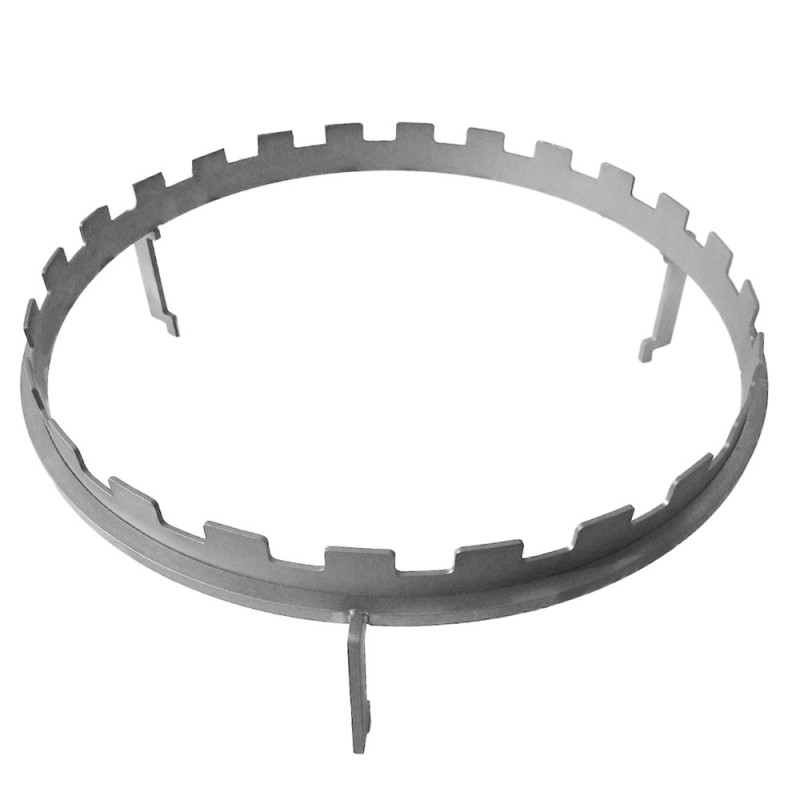 Support à brochettes en Inox pour brasero plancha.