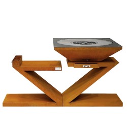 Le Lambi est un brasero plancha de la marque France Braseros.