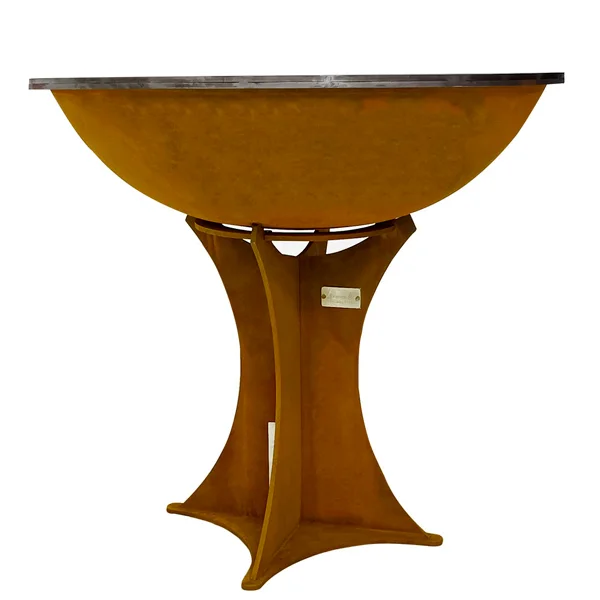 brasero plancha en acier corten Petoncle