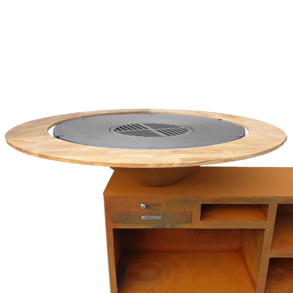 contour bois pour brasero de 100cm de diamètre