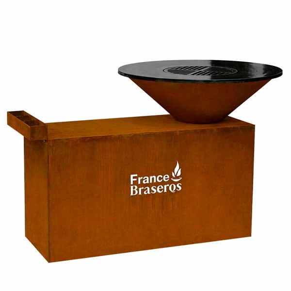 Le brasero plancha Couteau est une véritable cuisine extérieure