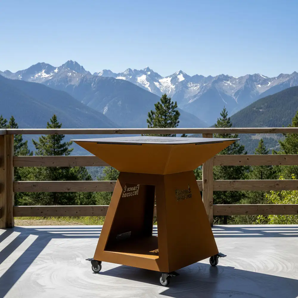 roulettes en situation sur notre modèle Le Lambi