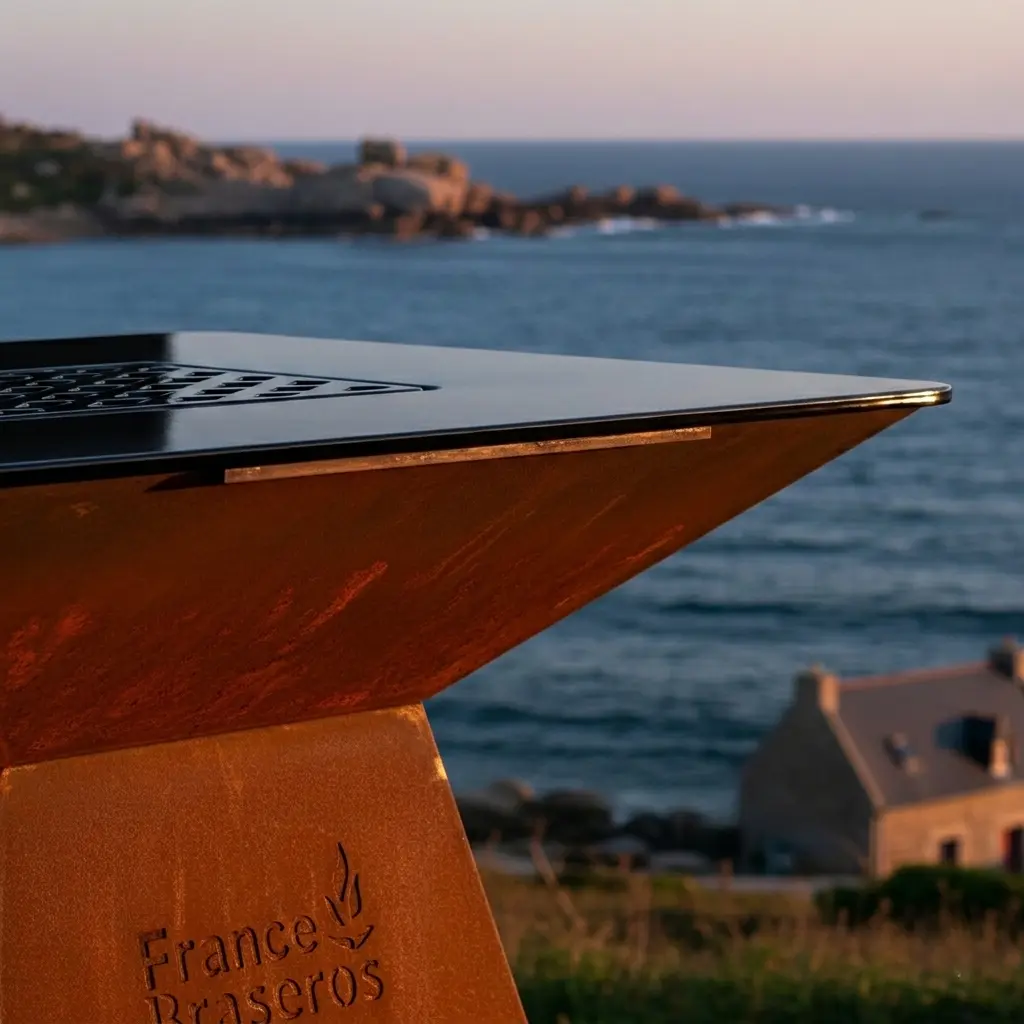 brasero plancha en Acier Corten de la marque France Braseros